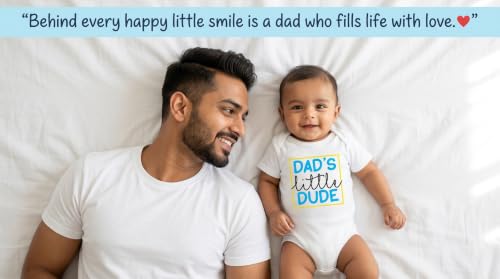 Image of Lillypupp Cotton Body Suit For New Born Baby Boy Girl Made To Express Love For Fathers /Daddies. Half Sleeves Romper Bodysuit Clothes For Infant Toddler Boys Girls.