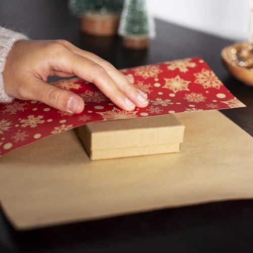Boîte à Bijoux en Papier Kraft Pratique avec Doublure Éponge Protectrice