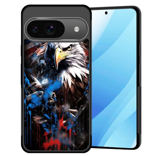 Coque ultra fine Pixel 10 rigide et souple motif drapeau américain et aigle