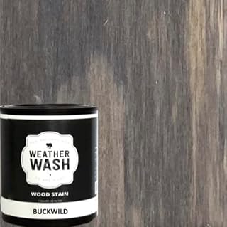 Buckwild Interior Weatherwash Transparent Water-Based Aging Wood Stain - Quart