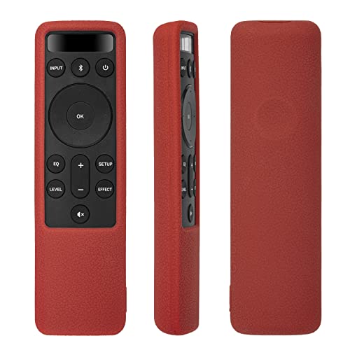 Case for Vizio Home Theater Sound Bar - Protective Silicone Case for Vizio D21-H D51-H D512-H D510-H D20 - Shockproof, Anti-Lost with Loop (Red)