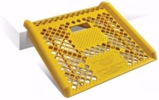 Magliner Yellow Molded Plastic Curb Ramp with Non Skid Surface/600# Cap.