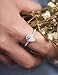 Oivley 2CT Pear Shaped Engagement Rings for Women Teardrop Sterling Silver Rings with 18K White Gold Plated Cubic Zirconia Wedding Rings for Women Promise Rings for Her-80