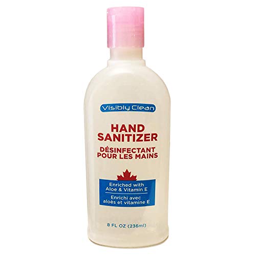 Petories Instant Hand Sanitizer, 70% Alcohol Based Enriched with Aloe & Vitamin E Hand Moisturizer - Antibacterial Gel Against Viruses, Germs & Bacteria - 8 oz bottle