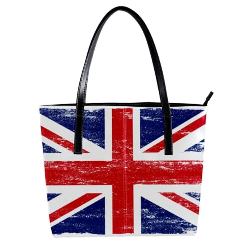 Sac fourre-tout Union Jack en cuir synthétique pour vos sorties en ville