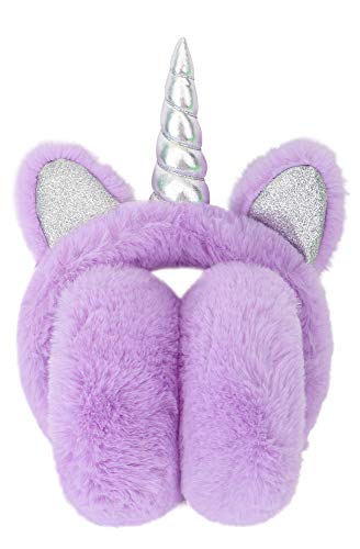 Simplicity Kid's Soft Plush Foldable Ear Warmers Winter Ear Muffs2