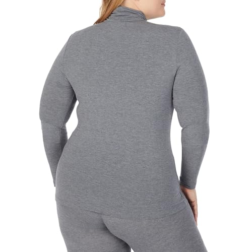 Image of Cuddl Duds Women's Softwear with Stretch Long Sleeve Turtle Neck Top