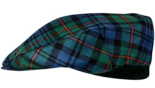 Casquette plate tartan MacKinlay pour hommes et femmes en taille unique élastique