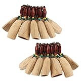 GOGHOST Cacho Seed Rattle Bracelet, 2 PCS African Shaker Nut Shell Bracelets Natural Percussion Accessories Musical Instrument for Adult(Kasika)