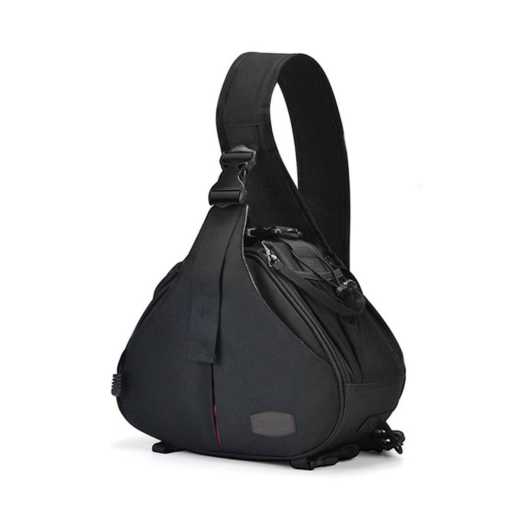Bolsa cruzada para cámara con funda impermeable y correa de hombro triangular