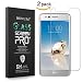 [2 Pack] LG Aristo Screen Protector,HD Ultra Clear 9H Hardness 2.5D Tempered Glass for LG Aristo (MS210) /LG V3/LG LV3,Lifetime Replacement Warranty