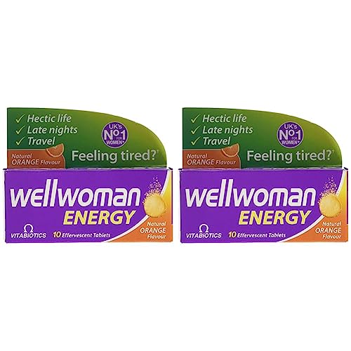 Vitabiotics Wellwoman Energy Natural Orange Flavour (10 Tablets) (Pack of 2)