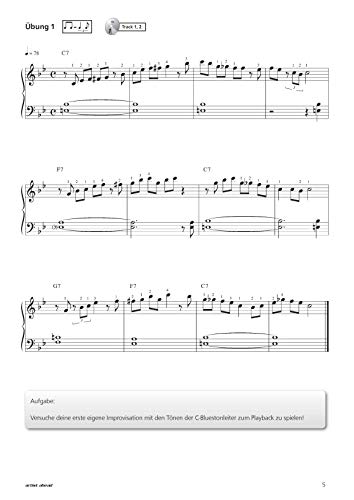 Die außergewöhnliche Schule für Blues-Piano: Der einfachste Weg zur perfekten Blues-Improvisation (inkl. Download). Lehrbuch für Klavier. Klavierschule. Klavierstücke. Klaviernoten. Musiknoten.