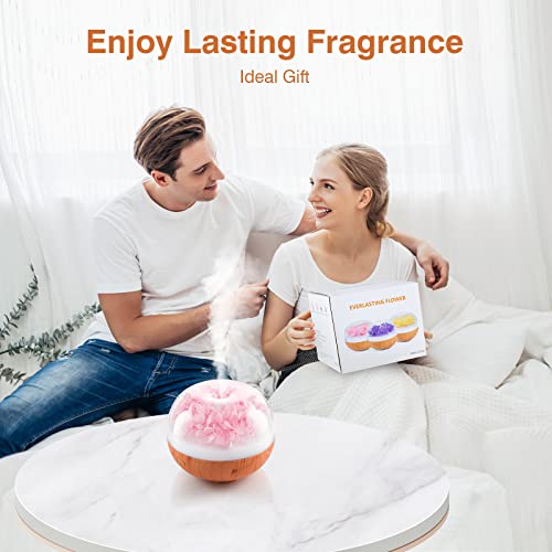 Aromatherapy Essential Oil Diffuser With Ultrasonic Mist Auto Shut-Off Air Humidifier Light For Home Bedroom Office (Pink) #TOP7