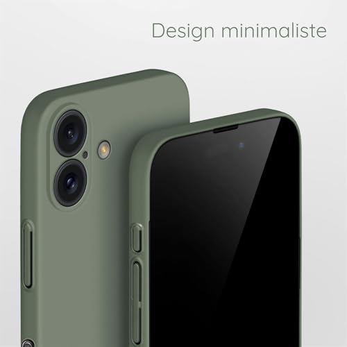 Coque iPhone 16 fine résolvant les rayures d'objectif avec bords surélevés