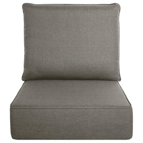 Image of Luxury Outdoor Seat Cushion Set-22 x 24 x 6 Inch Outdoor Chair Cushions with Water Resistant & Removable Cover Outdoor Cushions for Patio Furniture Chair Sofa Couch