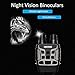 Feiyxu Digital Night Vision Binoculars for Complete Darkness,Infrared Binocular All Black Widescreen Night Vision HD Zoom Night Vision Goggles, Tactical Gear for Hunting & Security