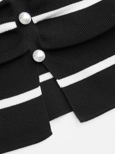 Image of CIDER Faux Pearl Tube Tops for Women Split Hem Knit Crop Y2K Going Out Tops | Cute Ruched Tops, Spring Summer Outfits, Vacation, Concert