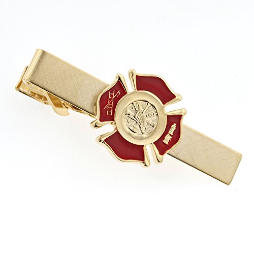 JJ Weston Firefighter Emblem Tie Clip. Made in The USA