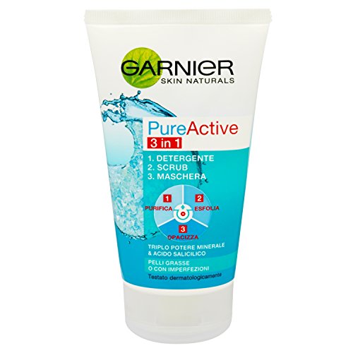 Garnier - Pure Active 3 in 1 - Gel Detergente Scrub Anti Imperfezioni 150 ml - Image 3