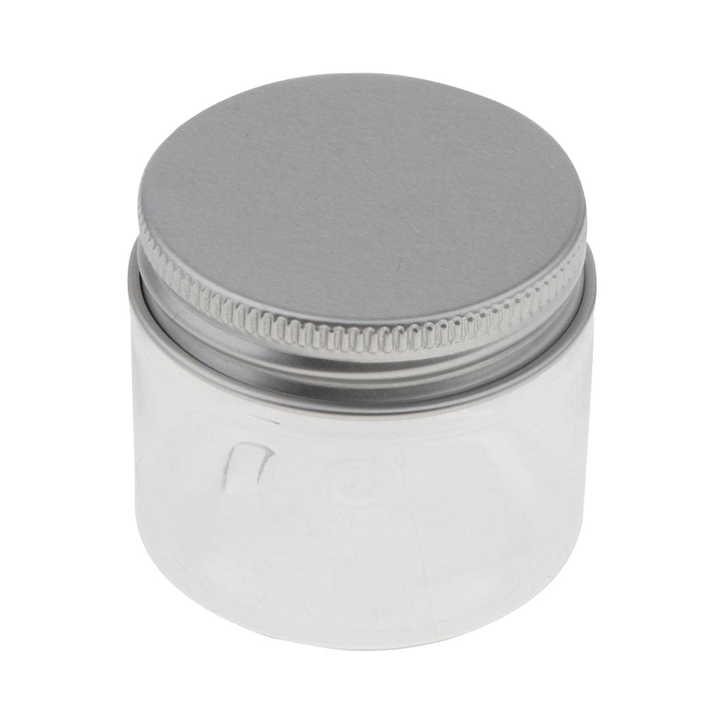 Atorse® 10pcs empty cosmetic pots lip balm container jar aluminum cap tins 50ml Atorse® 10pcs empty cosmetic pots lip balm container jar aluminum cap tins 50ml