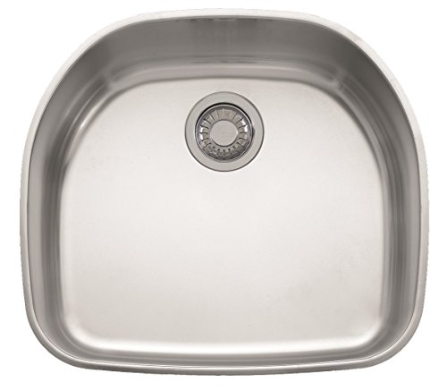 Franke PCX1102109 Prestige 22 1/4" x 19 7/8" x 9 1/16" 18 Gauge Undermount Single Bowl Stainless Steel Kitchen Sink #1