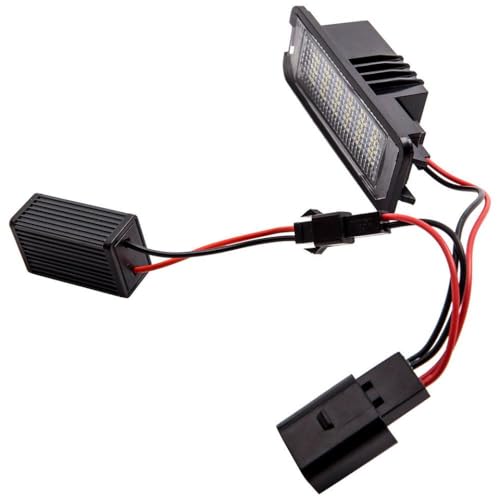 Luces de matrícula LED para solucionar bombillas fundidas en Golf MK4 y Polo CC 3