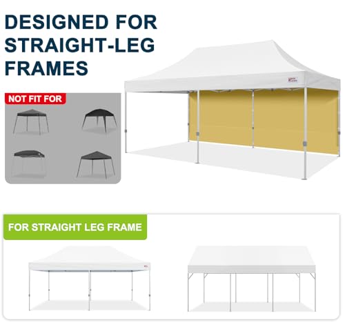 Image of MASTERCANOPY 10x20 Pop Up Canopy Sidewall Only 1-Pack Beige