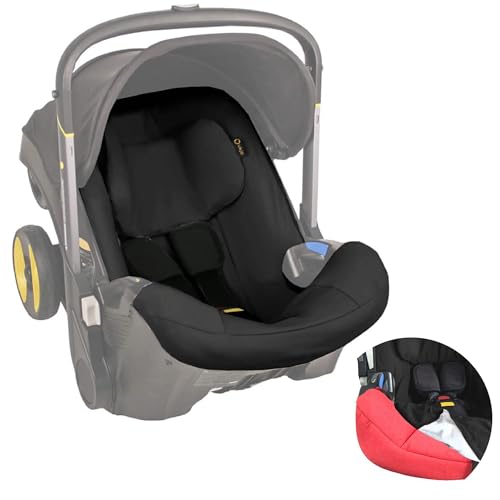 Image of UKJE Protective Car Seat Stroller Cover Compatible with Doona Car Seat - Protector, Cotton Cover, Infant Car Seat Liner - Newborn Car Seat Accessories - Easy to Clean - Easy to Install (Black)