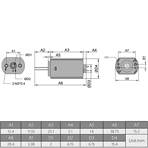 Image of Fielect DC Motor 12V 9000RPM 0.05A Micro Motor Mini Motor Electric Motor Round Shaft for RC Boat DIY Airplane Toys Model DIY Hobby