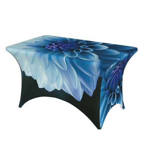 Nappe extensible imperméable dahlia bleu 1,2 m résistante et facile à nettoyer