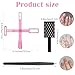 KFHENSOMR Nail Magnets Set 11PCS Cat Eye Gel Nail Polish Tools Set 5 in 1 Nails Magnets for 3D Cat Eye Gel Nails Polish with Stripe Plates and Pen Art Magnetic Kit for Art Salon or DIY