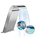 Produktbild 304 Edelstahl Poolbrunnen Whirlpool Wasserfall Gartenlandschaft Brunnen Wasserfallauslass für Bodenpools Außenteich
