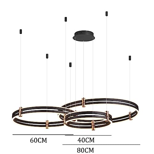 Lustre suspendu à LED modulable pour illuminer les grands espaces sombres