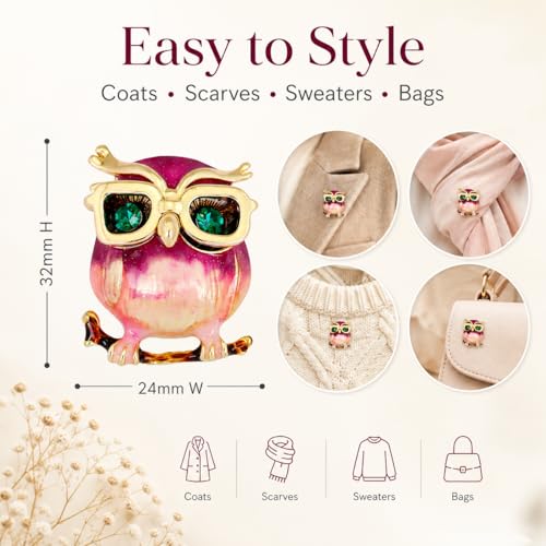 Image of Animal Brooch for Women Zirconia Rhinestone Abalone Shell Animal Lapel Pin Christmas Birthday Holiday Gift for Wife Mother Girlfriend Daughter