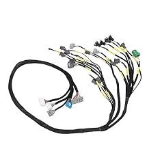 CNNELL OBD1 Budget D & B-Series Tucked Engine Harness متوافق مع Honda Civic Integra B16 B18 D16 w / OBD1 Dist / Inj / Alt & 92-95 ECU Plugs CNCH-0BD1-1