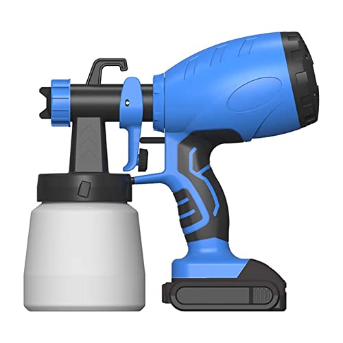 Spruzzatore di Vernice, Pistola a spruzzo 2000mAh batteria al litio wireless batteria portatile pistola a spruzzo ad alta pressione pistola a spruzzo in lattice disinfezione pistola a spruzzo(Blauw)