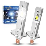 KIMLATAR H1 LED Bulbs Super Bright 30000LM 600% Xenon White H1/H1LL Bulbs Halogen Raplacement Fog Light Pack of 2