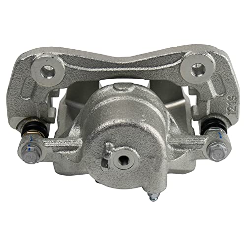 Image of TRQ Front and Rear Brake Caliper Set Zinc Coated Brackets Hardware Compatible with 2008-2010 Hyundai Sonata