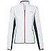 HEAD Damen Club Jacket W Tracksuits, White/darkblue, M
