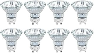 Vicloon GU10 35W Halogen Bulbs, Pack of 8 GU10 Halogen Spotlight Bulbs 35W 220-240V Dimmable 2800K Warm White