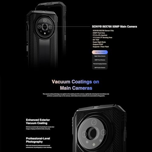 Image of DOOGEE India Gadgets V31GT 5G Rugged Android Mobile Phone: 12Gb + 256Gb: 50MP + 24MP Night Vision + Thermal Camera: 6.58 inch FHD+ Display: 10800mAh Battery with 66W Fast Charging (Moonlight Silver)