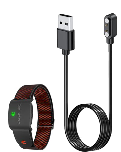 for COOSPO HW9 �X�}�[�g�E�H�b�` �[�d�P�[�u�� �[�d�� USB 100cm �ėp�}�O�l�b�g YANMONGI ���C�z�� ���ϋv �֗��� �f���h�~ �ᔭ�M �y�� ������ �����^�т₷�� �`���[�W���[ ���s�p ���C�}�O�l�b�g���[�d�y1�{�Z�b�g�z