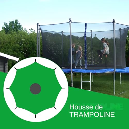 Housse de protection pour trampoline bâche haut de gamme résistant déchirures - 7