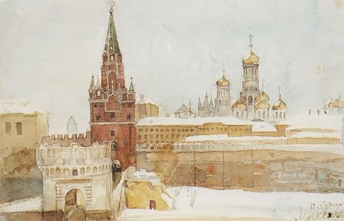 Toile Vue du Kremlin en hiver Surikov pour sublimer la décoration de votre salon