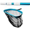 POOLWHALE Pool Skimmer Net with 15ft Telescopic Pool Pole