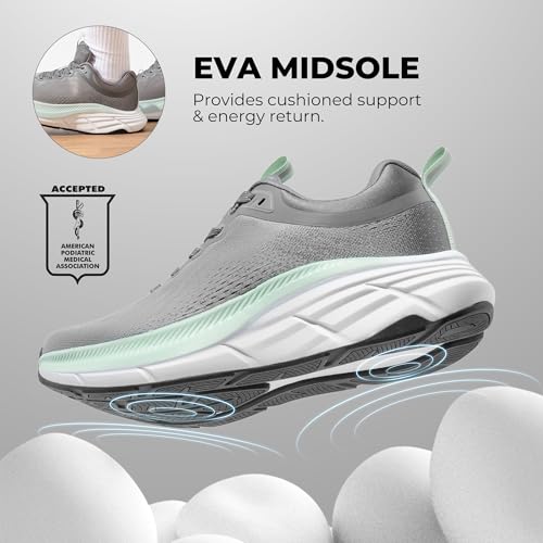 Image of NORTIV 8 Men's Walking Shoes Running Tennis Cushioning ActiveBreeze Non Slip Athletic Gym Workout Comfortable Fashion Sneakers