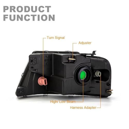 image for G-PLUS Headlights, Compatible with 2004-2008 Ford F150, Compatible wit