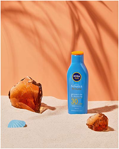 Nivea Sun Zonlotion, beschermingsfactor 30, fles, bescherming en bruin, 200 ml - Afbeelding 4