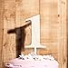 Handmade Wooden First Birthday Cake Topper – Personalized 1st Birthday Cake Decoration – Rustic & Elegant Baby's 1st Birthday Party Supplie